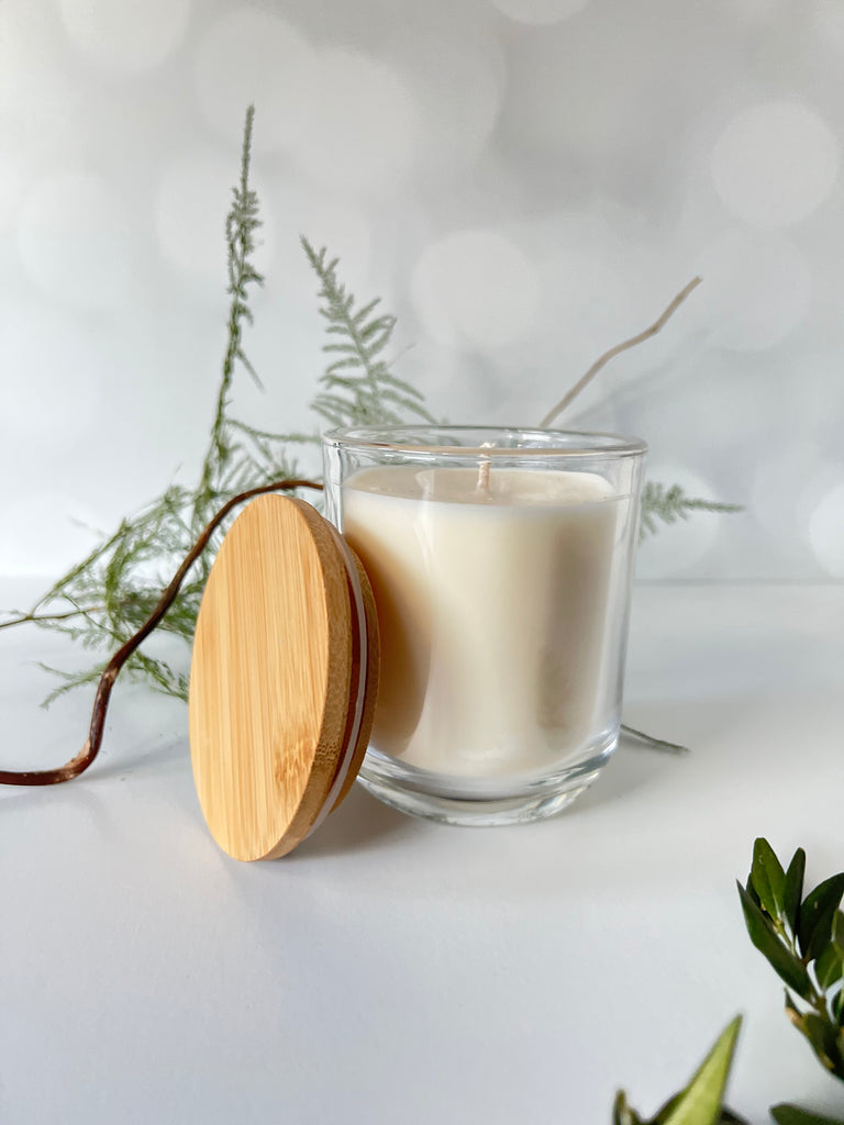 Leather Pine Tobacco Tumbler Candle