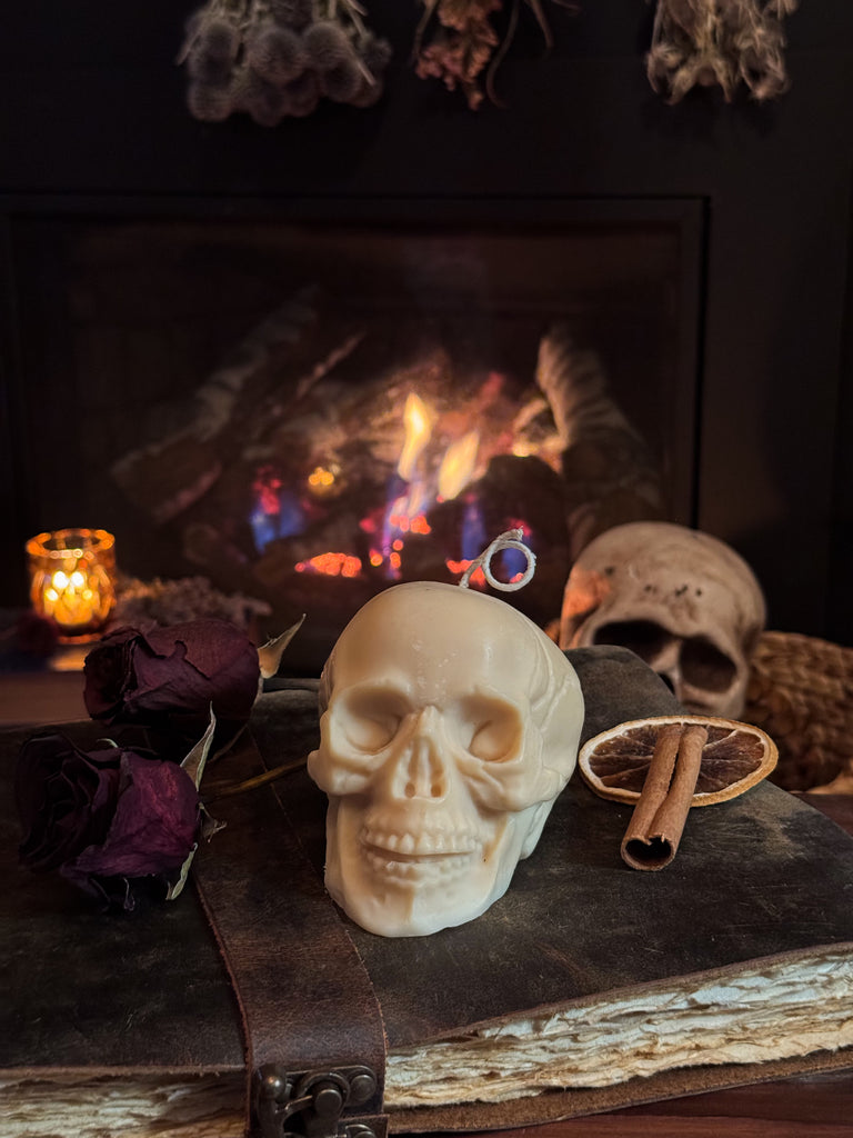 Skull Pillar Candle limited edition