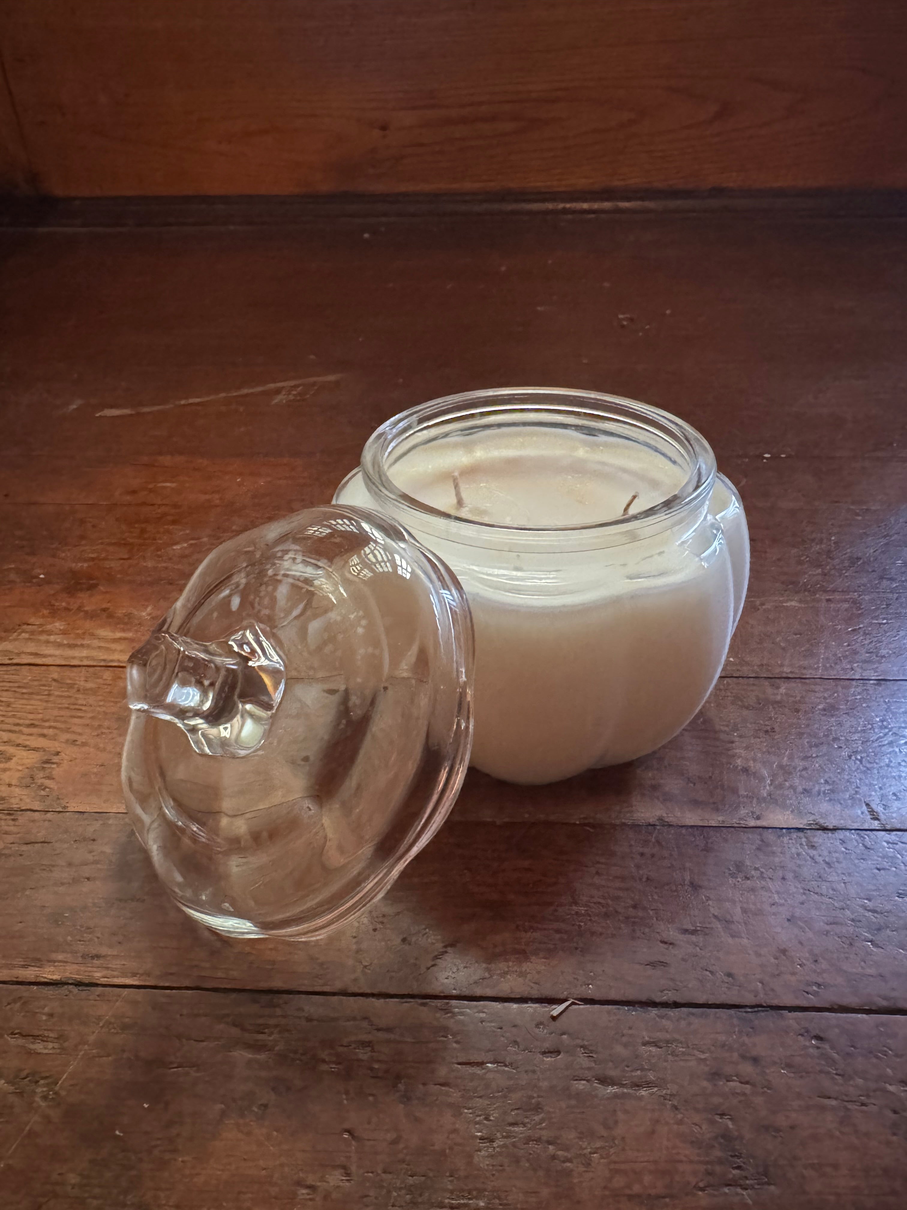 Clear Glass Pumpkin Candle - Limited Edition