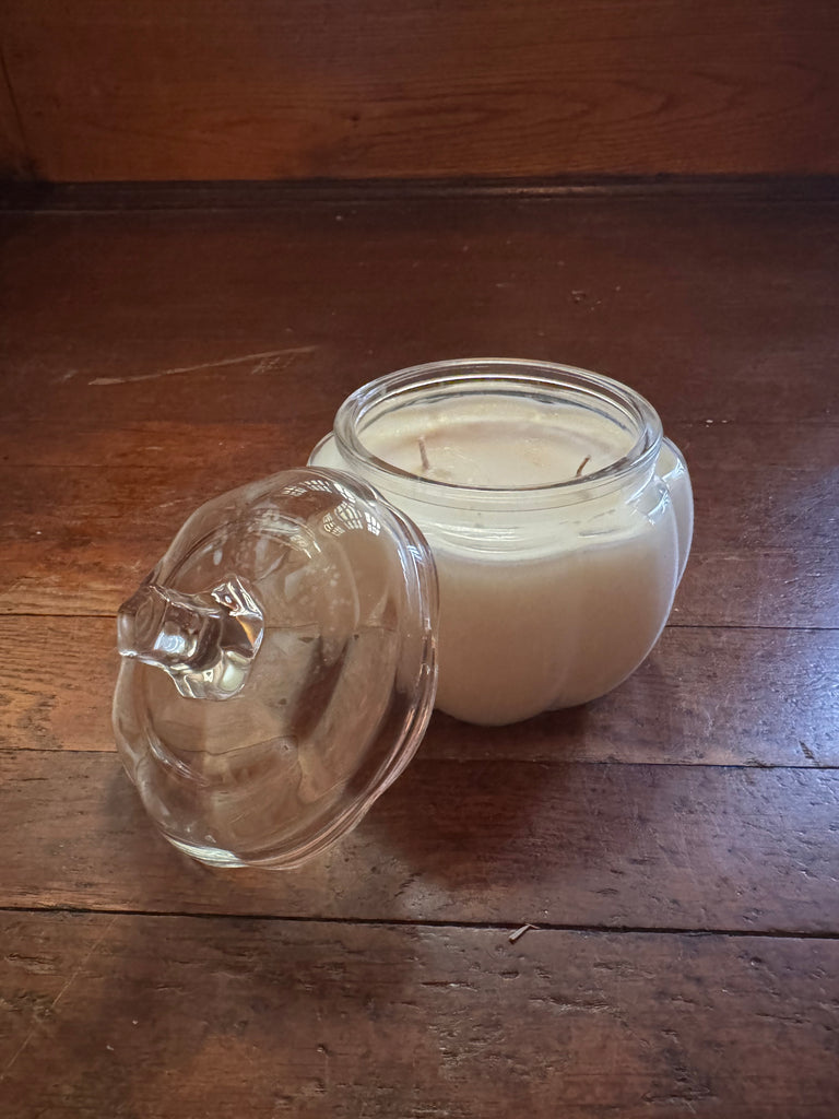 Clear Glass Pumpkin Candle - Limited Edition