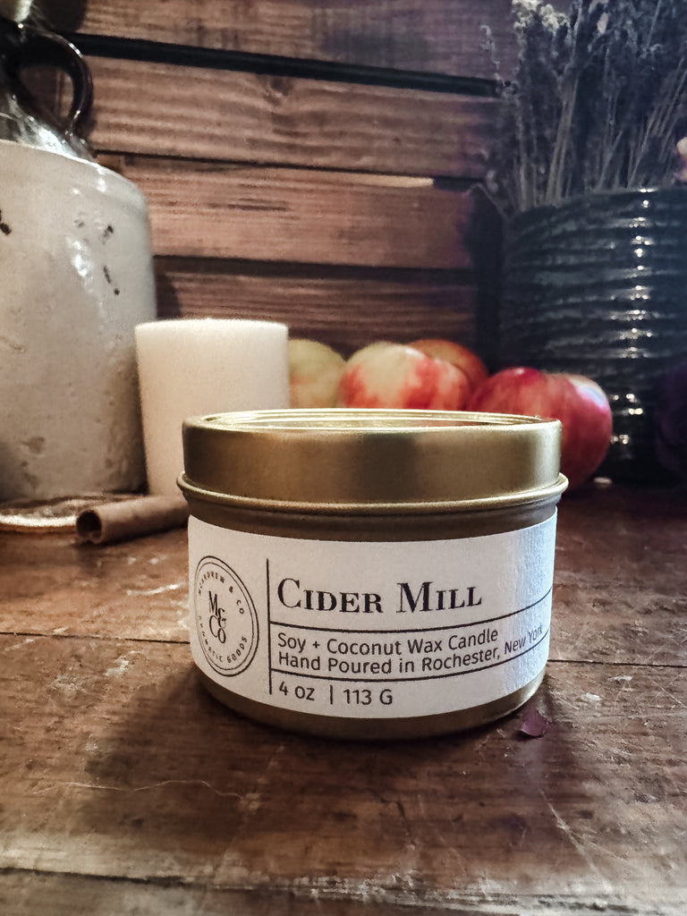 Cider Mill 4 oz Gold Travel Tin
