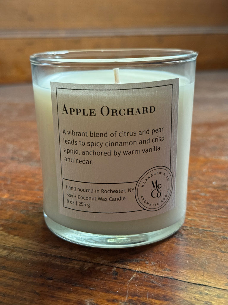 Candle in a clear vessel