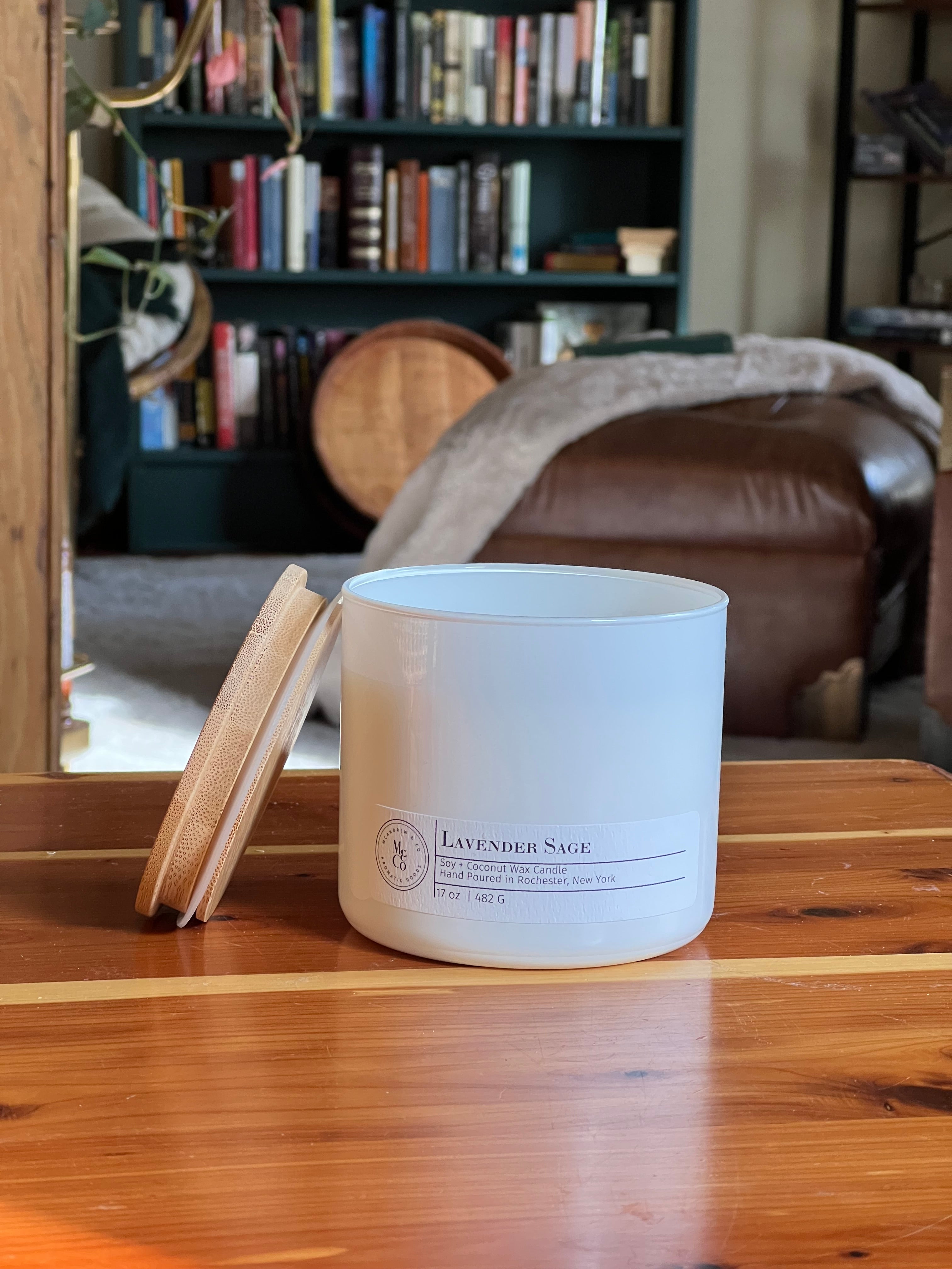 Lavender Sage 17 oz Three Wick Candle