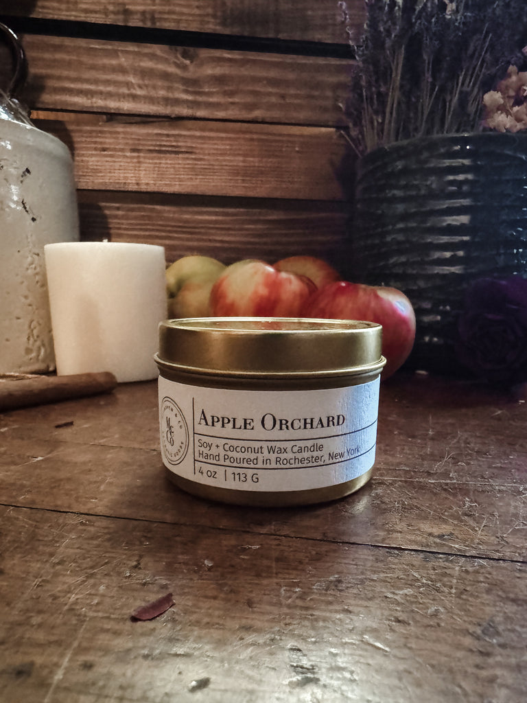 Apple Orchard 4 oz Gold Travel Tin