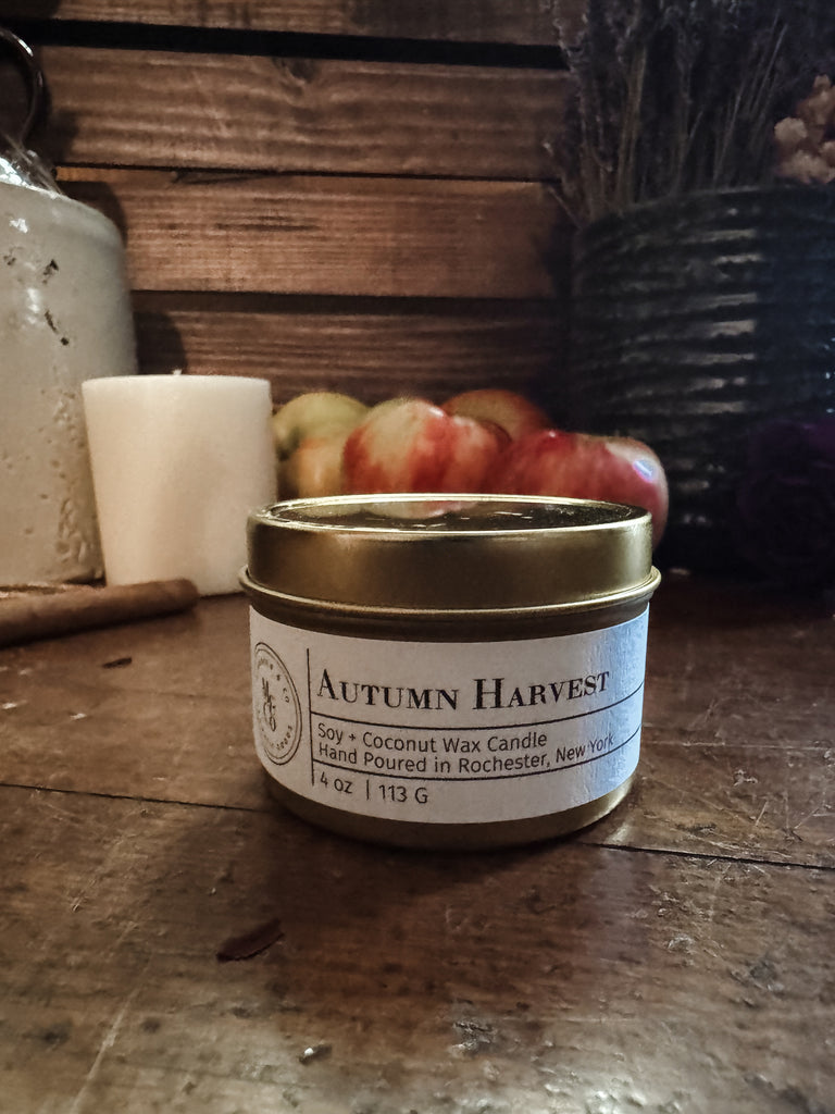 Autumn Harvest 4 oz Gold Travel Tin