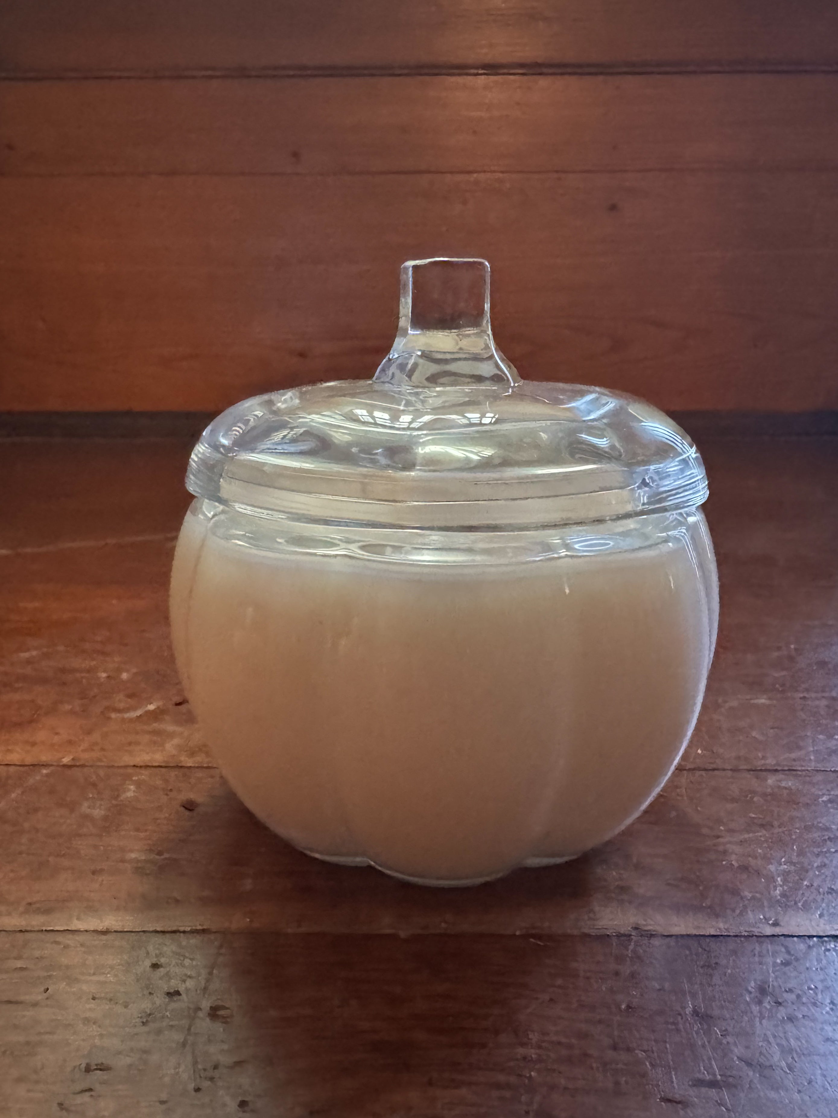 Clear Glass Pumpkin Candle - Limited Edition