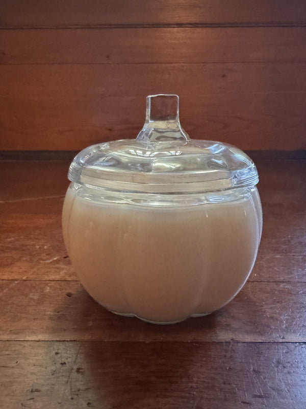 Clear Glass Pumpkin Candle - Limited Edition