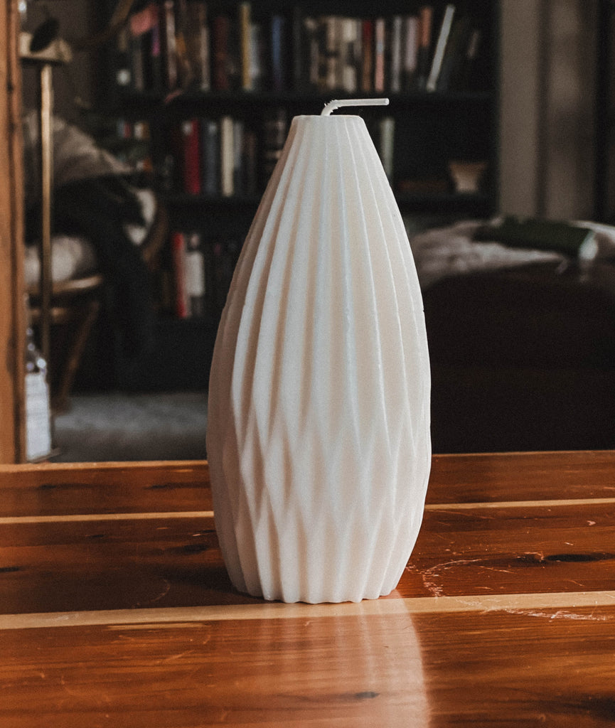 Geometric Pillar Candle