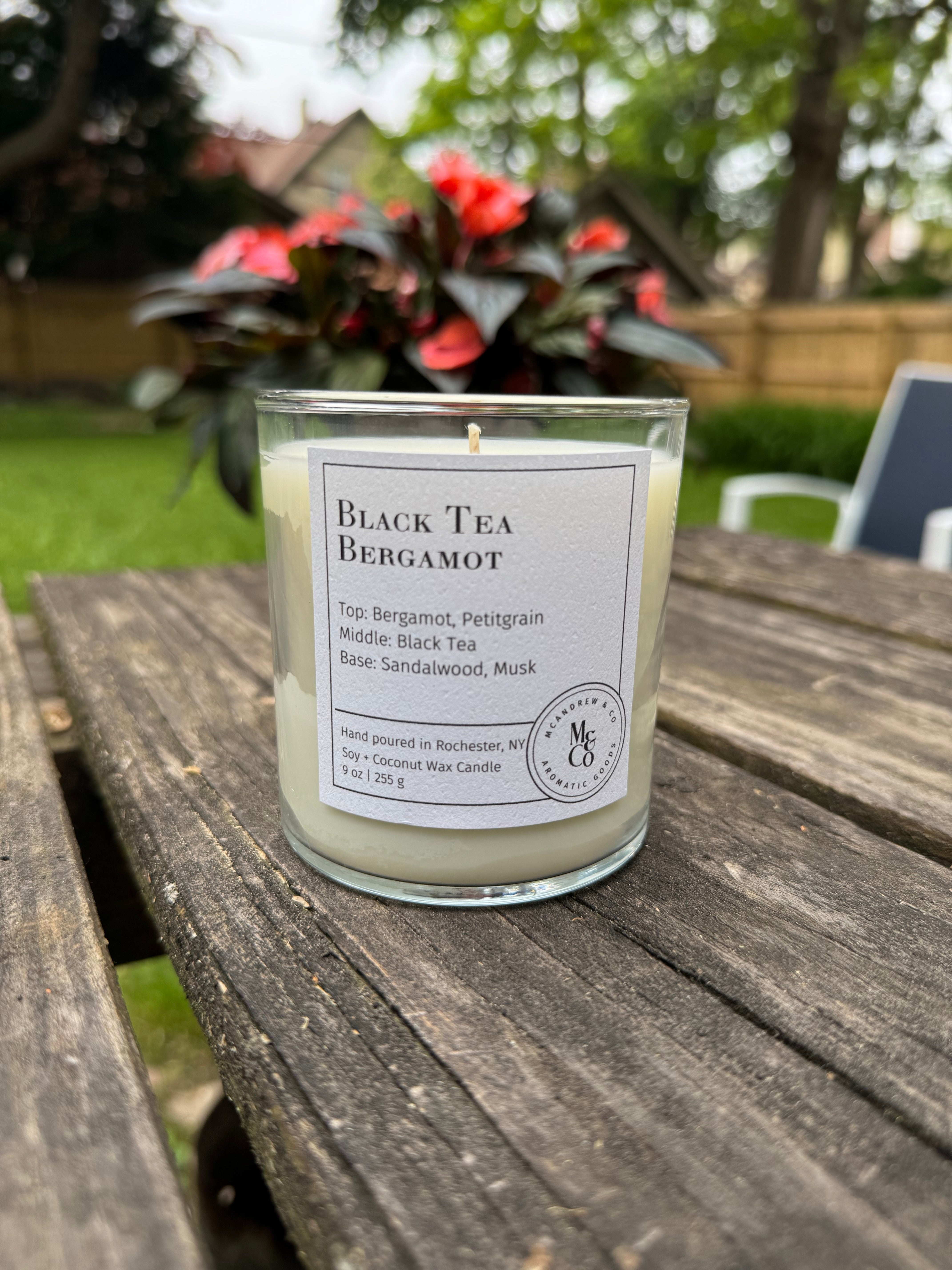 Black Tea and Bergamot 9 oz Candle
