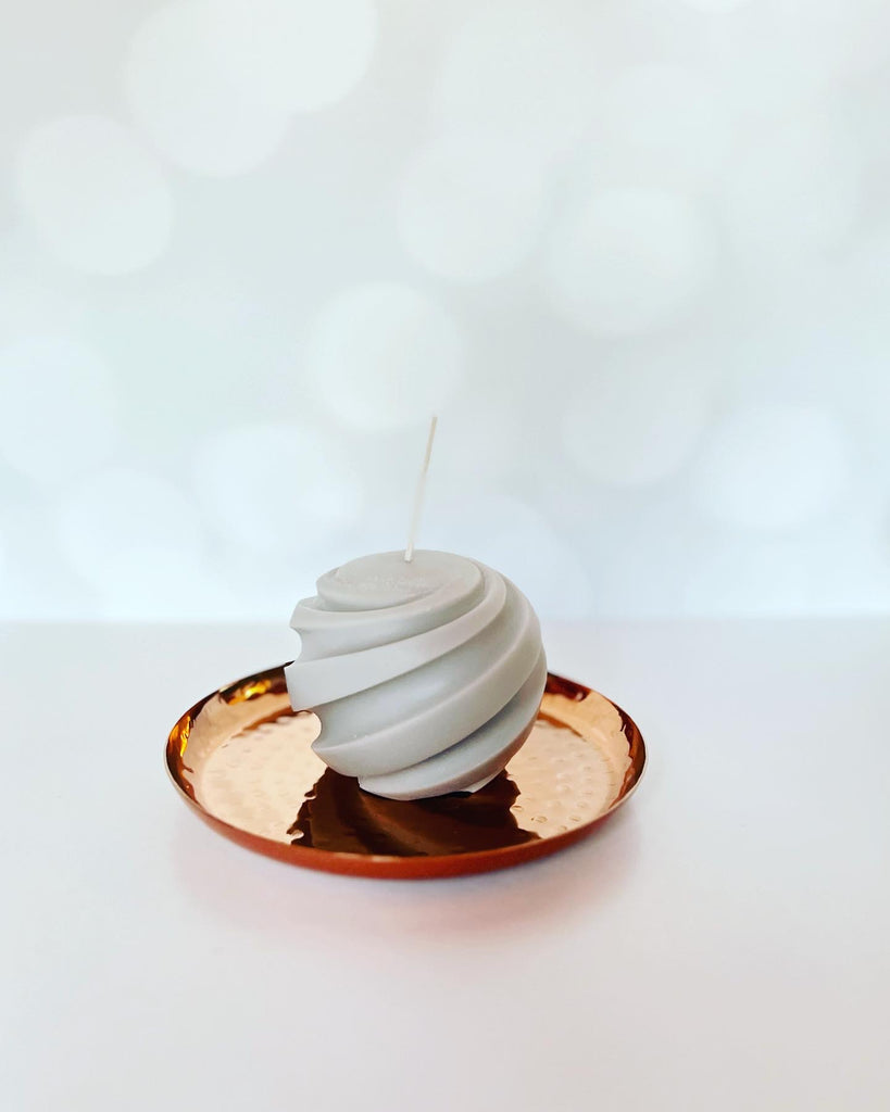 Copper Candle Plate